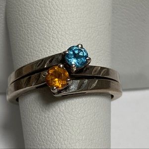Sterling Silver Stack Rings.